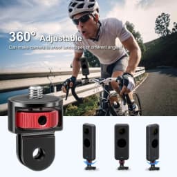 1/4" Aluminum Alloy Screw Converter Mini Tripod Adapter for Gopro 13 12 11 10 9 8 Insta360 X5 X4 X3 Action Camera Monopod Mount