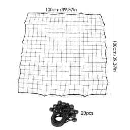 Replacement Net For Rebounder 39.37x39.37 Inches Football Catching Net With 20 Ropes Fielding Training Rebound Catch Mesh