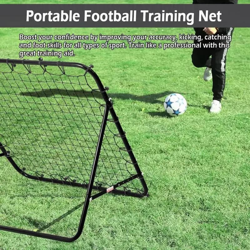 Replacement Net For Rebounder 39.37x39.37 Inches Football Catching Net With 20 Ropes Fielding Training Rebound Catch Mesh
