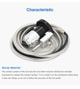 High Precision Automatic Tool Sensor CNC Z Axis Tool Press Sensor Tool Setting Gauge 4Wires Engraving Machine CNC Router