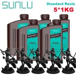 SUNLU Standard Resin/ABS Like/Water Wash/14K Standard Resin 5KG 1KG/Bottle 405nm UV Resin 3D Printing For LCD 3D Printer