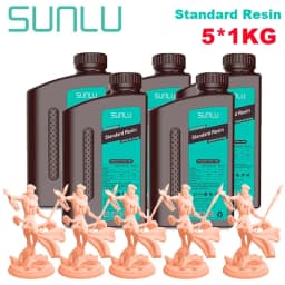 SUNLU Standard Resin/ABS Like/Water Wash/14K Standard Resin 5KG 1KG/Bottle 405nm UV Resin 3D Printing For LCD 3D Printer
