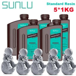 SUNLU Standard Resin/ABS Like/Water Wash/14K Standard Resin 5KG 1KG/Bottle 405nm UV Resin 3D Printing For LCD 3D Printer