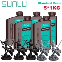 SUNLU Standard Resin/ABS Like/Water Wash/14K Standard Resin 5KG 1KG/Bottle 405nm UV Resin 3D Printing For LCD 3D Printer
