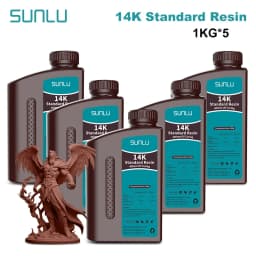 SUNLU Standard Resin/ABS Like/Water Wash/14K Standard Resin 5KG 1KG/Bottle 405nm UV Resin 3D Printing For LCD 3D Printer