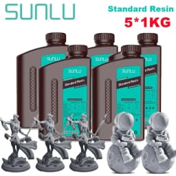 SUNLU Standard Resin/ABS Like/Water Wash/14K Standard Resin 5KG 1KG/Bottle 405nm UV Resin 3D Printing For LCD 3D Printer
