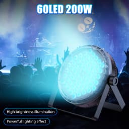 Leleght 2Pcs 200W RGBW 4-in-1 LED DJ Par Light DMX512 & Sound Activated Uplighting for DJ Disco Club Wedding Party Church Stage