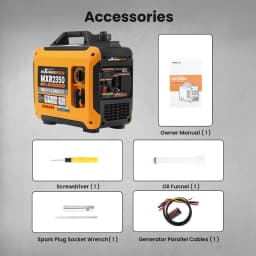 Inverter Generator Petrol 1800W-2000W Portable Silent for Camping Caravan 15kg