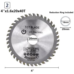 XCAN Saw Blade 1pc 4'' 6'' 7'' 8'' Wood Saw Blade 30/40/60T Circular Cutting Disc For Cutting Wood TCT Saw Disc