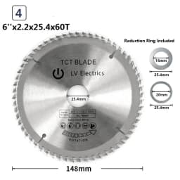 XCAN Saw Blade 1pc 4'' 6'' 7'' 8'' Wood Saw Blade 30/40/60T Circular Cutting Disc For Cutting Wood TCT Saw Disc
