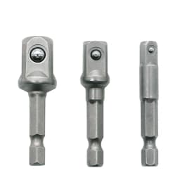 Chrome Vanadium Steel Socket Adapter Hex Shank to 1/4" 3/8" 1/2" Extension Drill Bits Driver Electrical Drilling Heads