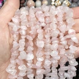 Natural Gem Irregular Rose Quartzs Chip Stone Beads For Jewelry Making 3-5-8-12mm Freeform Beads Diy Bracelet Accessories 16''