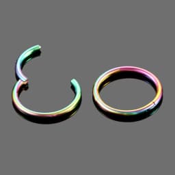 1PC Titanium Segment Nose Piercing 12G Septum Clicker Pirsing Earring 14G Nostril Piercing Helix Conch Pirsing Nariz 20G Jewelry