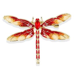 Fashion Crystal Vintage Dragonfly Brooch Large Insect Brooches For Women Pins Wedding Jewelry Accessories
