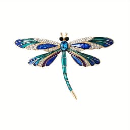 Fashion Crystal Vintage Dragonfly Brooch Large Insect Brooches For Women Pins Wedding Jewelry Accessories