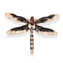 Fashion Crystal Vintage Dragonfly Brooch Large Insect Brooches For Women Pins Wedding Jewelry Accessories