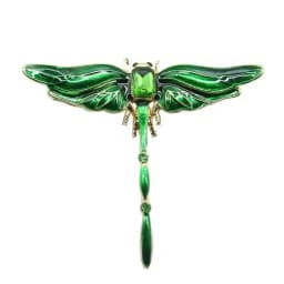 Fashion Crystal Vintage Dragonfly Brooch Large Insect Brooches For Women Pins Wedding Jewelry Accessories
