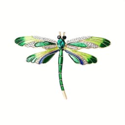 Fashion Crystal Vintage Dragonfly Brooch Large Insect Brooches For Women Pins Wedding Jewelry Accessories