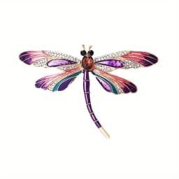 Fashion Crystal Vintage Dragonfly Brooch Large Insect Brooches For Women Pins Wedding Jewelry Accessories