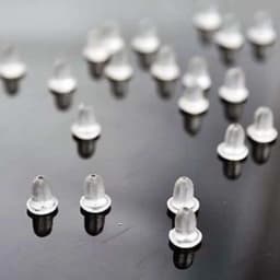5mm 100pcs Clear Soft Silicone Rubber Earring Backs Safety Round Stopper High Quality Jewelry Accessories DIY Parts Ear Plugging