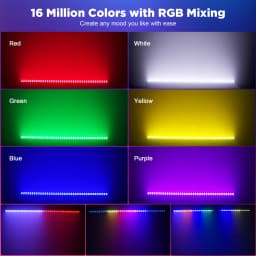 Leleght 120W RGB 80PCS LEDs Wall Washer Light Stage Effect Lighting Sound Control DMX 2/3/4/6/7/12/24CH For Concert Party KTV