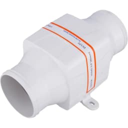 12V DC 3-Inch In-Line Bilge Blower Fan, 130 CFM Marine Ventilation Fan, 2.5A Max Current