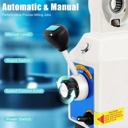 Power Feed for Milling Machine 95W Pure Copper Motor Portable Power Feed Device X-Axis Speed Adjustable