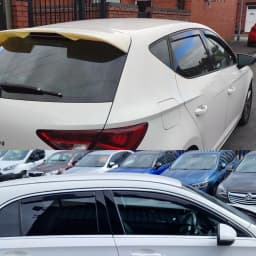 FOR SEAT Leon/Cupra MK3 2013-2020 5 Door Hatchback Wind Deflectors 4pc + Clips