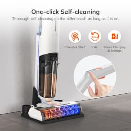 Ilife W90 Cordless Wireless Wet Dry Smart Mop Washing, 5500Pa Suction, 1 Min Self Cleaning, Large Dual Water Tank