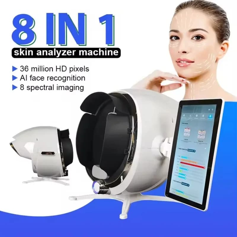 Epilator 3D Skin Scanner Care Facial Analyzer Monitor Magic Mirror Portable Testing English Detector Face Camera Test Analysis