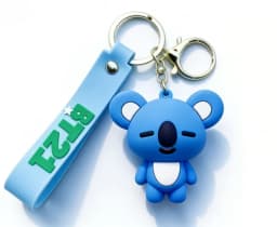 New BT21 Koya RJ Shooky Cooky Tata Chimmy Mang Keychain Creative High-quality Anime Cartoon Figure Model Car Backpack Keychain