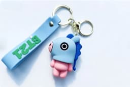 New BT21 Koya RJ Shooky Cooky Tata Chimmy Mang Keychain Creative High-quality Anime Cartoon Figure Model Car Backpack Keychain
