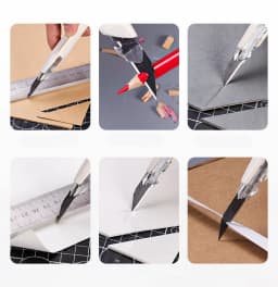 9mm Anti-Shaking Utility Knife Sharp Steel Blades Box Cutter Auto Lock Professional Craft DIY Opener
