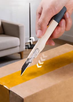 9mm Anti-Shaking Utility Knife Sharp Steel Blades Box Cutter Auto Lock Professional Craft DIY Opener