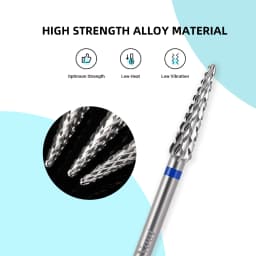 NotNoot 1-Pack Carbide Cuticle Drill Bits - 3/32" Medium Grit Cone for Efficient Gel Removal - Ideal for Electric Nail Drills P