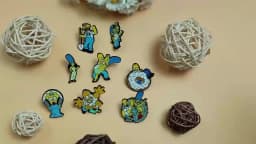 8 Pcs Q-Version Simpsons Cartoon Brooch Set Featuring Marge Homer J. Simpson Bart Enamel Pins for Backpack Jewelry Gifts