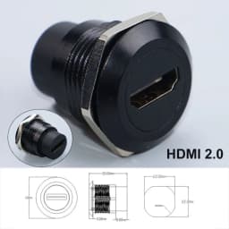 1Piece Type-C /USB 2.0 3.0 /RJ45 CAT6 /HDMI-Jack Socket Round/D Type Module Through Network Panel Mounting Electronic Connector