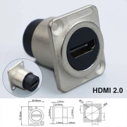 1Piece Type-C /USB 2.0 3.0 /RJ45 CAT6 /HDMI-Jack Socket Round/D Type Module Through Network Panel Mounting Electronic Connector