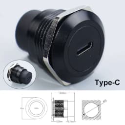1Piece Type-C /USB 2.0 3.0 /RJ45 CAT6 /HDMI-Jack Socket Round/D Type Module Through Network Panel Mounting Electronic Connector