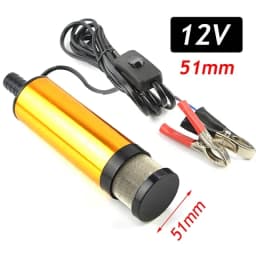 38/51MM Electric Car Oil Pump 12L/min DC12V For Pumping Diesel Oil Water Fuel Transfer Pump Quality Motor Aluminum Alloy Shell