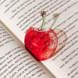 Simulation Fruit Bookmark Cute Creative Reading Bookmark Stationery For School Student Office Book Collection Birthday Gift Desk