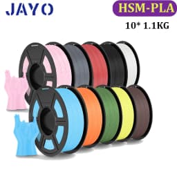 JAYO PLA Classic 10Rolls 3D Printer Filaments High Speed Matte PLA 1.75mm Maxi of 600mm/s no Bubble Free FDM for 3D Printing