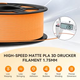 JAYO PLA Classic 10Rolls 3D Printer Filaments High Speed Matte PLA 1.75mm Maxi of 600mm/s no Bubble Free FDM for 3D Printing