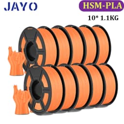 JAYO PLA Classic 10Rolls 3D Printer Filaments High Speed Matte PLA 1.75mm Maxi of 600mm/s no Bubble Free FDM for 3D Printing