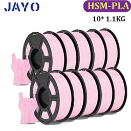 JAYO PLA Classic 10Rolls 3D Printer Filaments High Speed Matte PLA 1.75mm Maxi of 600mm/s no Bubble Free FDM for 3D Printing