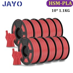 JAYO PLA Classic 10Rolls 3D Printer Filaments High Speed Matte PLA 1.75mm Maxi of 600mm/s no Bubble Free FDM for 3D Printing