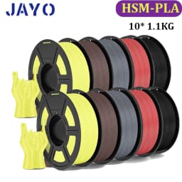 JAYO PLA Classic 10Rolls 3D Printer Filaments High Speed Matte PLA 1.75mm Maxi of 600mm/s no Bubble Free FDM for 3D Printing
