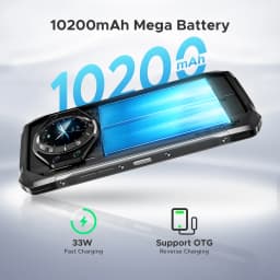 DOOGEE S119 Rugged Phone 1.32" Rear Display 6.72" 32GB(8+24) 512GB 100MP Main Camera 10200mAh Large Battery NFC Cellphone
