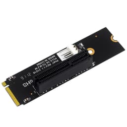 NGFF M.2 To PCI-E 4X SATA Power Riser Compatible with X1 X4 X8 X16 PCI-e Interface Convert Adapter Static Bag Packaging