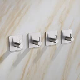 Self Adhesive Kitchen Towel Hooks Door Wall Mounted Household Hat Key Coat Rack Door Hanging Organizer Home Soupplies